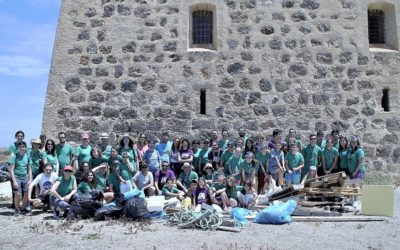 El grupo scout Impeesa visita Tabarca para concienciarse sobre el Medio-ambiente.