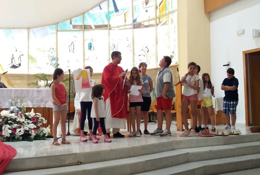 Comenzamos las misas en el colegio