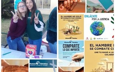 Alumnas de ESO ante la Campaña de Manos Unidas