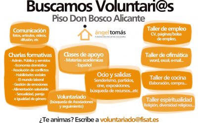 El piso de emancipación Don Bosco busca voluntarios/as en Alicante