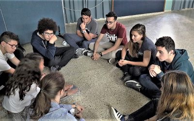 La sala azul acoge una feria de sentimientos; una experiencia educativa con alumnos de 4º de ESO