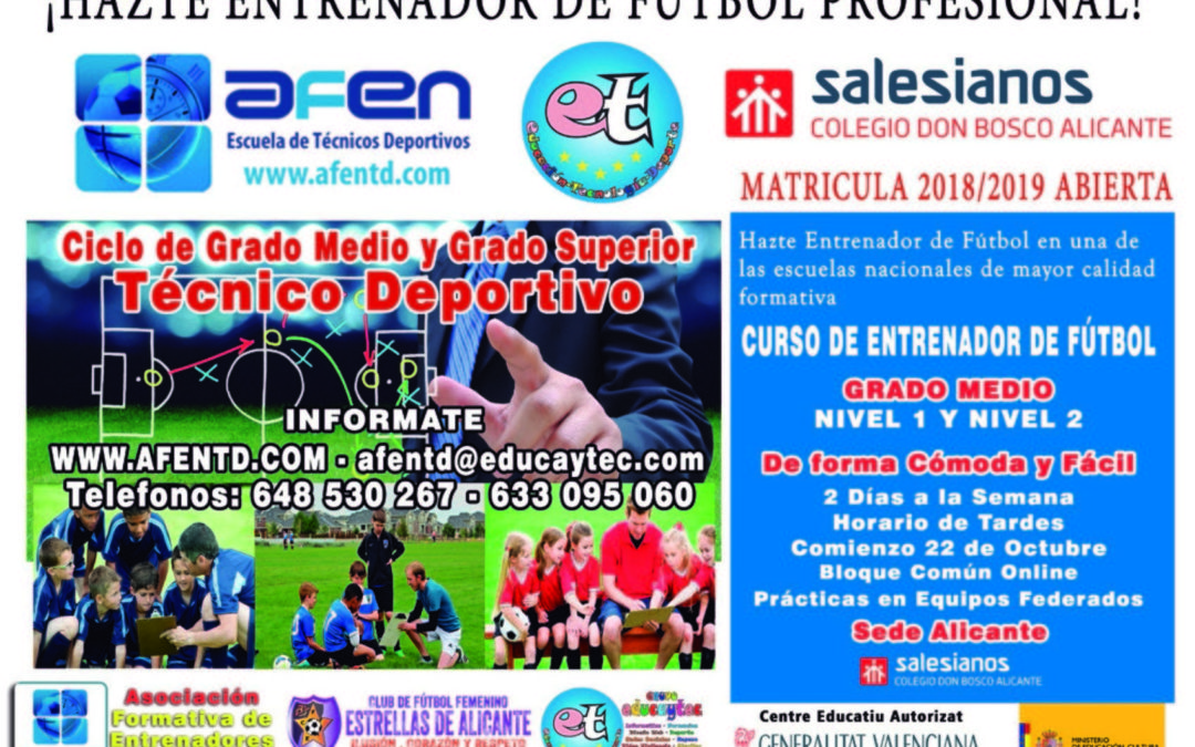 Nuevo curso de Técnico Deportivo en nuestro Centro