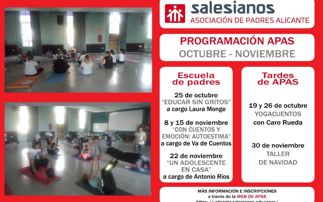Nuevo curso, nuevas propuestas de APAS