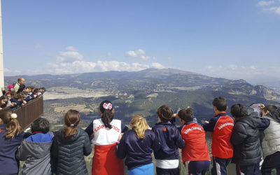 Visita de los alumnos de 4º de Primaria a la Font Roja el 29 de marzo