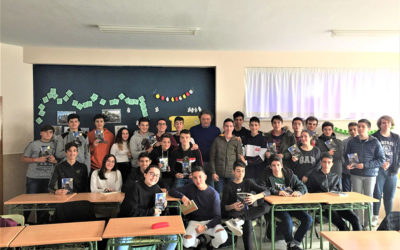 Encuentro de 4º de ESO con el escritor Luis Leante