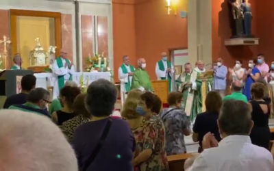 José Lafuente, Javier Churio y Francisco Abad celebran solemnemente sus 50 años como sacerdotes