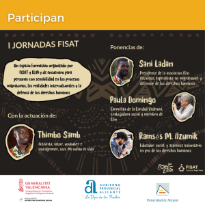 Fisat invita a participar en la jornada «Realidades migrantes»