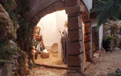 El belén de Navidad en la parroquia María Auxiliadora